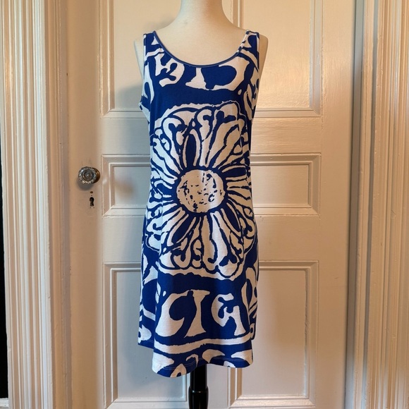 Soft Surroundings Women’s Mykonos Tank Blue White Sleeveless Top Small Cotton - Picture 9 of 12